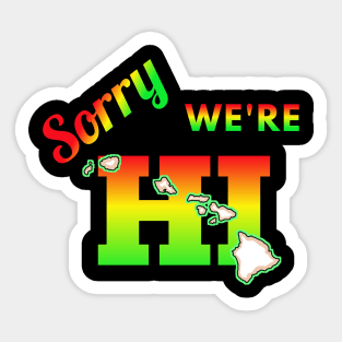 Hawaii Hawaiian t-shirt designs Sticker